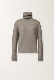 Fabiana Filippi Cashmere turtleneck sweater, rock Grey MAD225F460N9000000