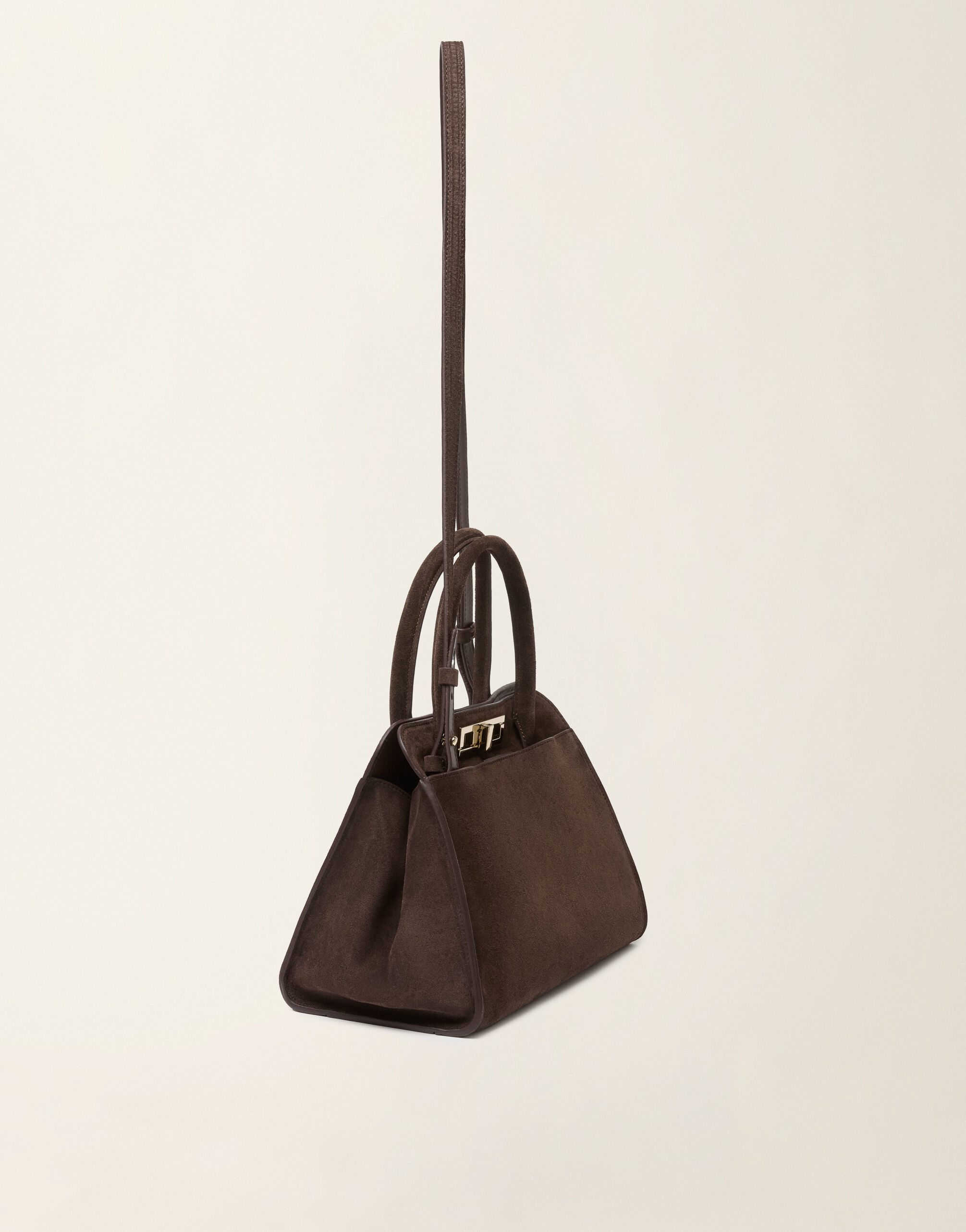 Sac à main moyen en daim, ébène Fabiana Filippi Sac à main moyen en daim, ébène ébène BGD216A852M5000000