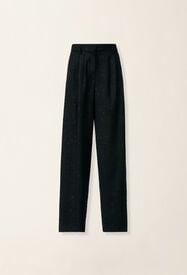 Triple-pleat sequin fabric trousers, black Fabiana Filippi Triple-pleat sequin fabric trousers, black Black PAD226F718M4060000