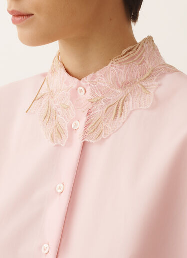Fabiana Filippi Sleeveless shirt in petal pink poplin PETAL PINK CAD276F762M1760000