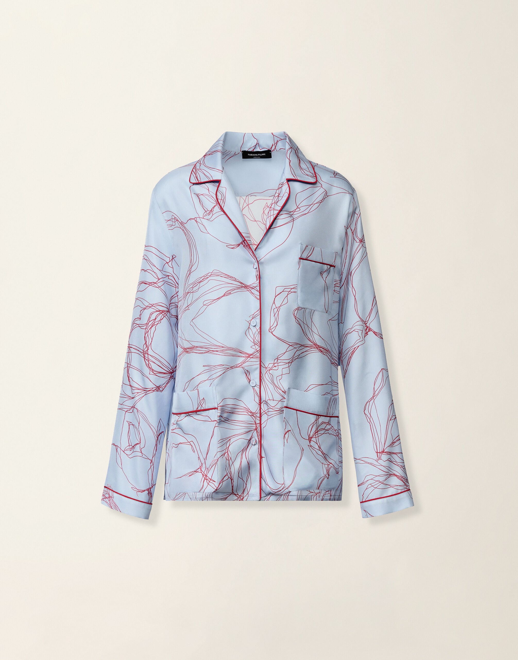 Fabiana Filippi Camicia in twill di seta, azzurro Azzurro CAD216F271M3030000