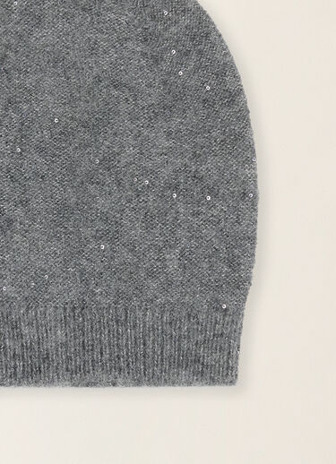 Sequin beanie, charcoal Fabiana Filippi Sequin beanie, charcoal Charcoal SAD216A882D2960000