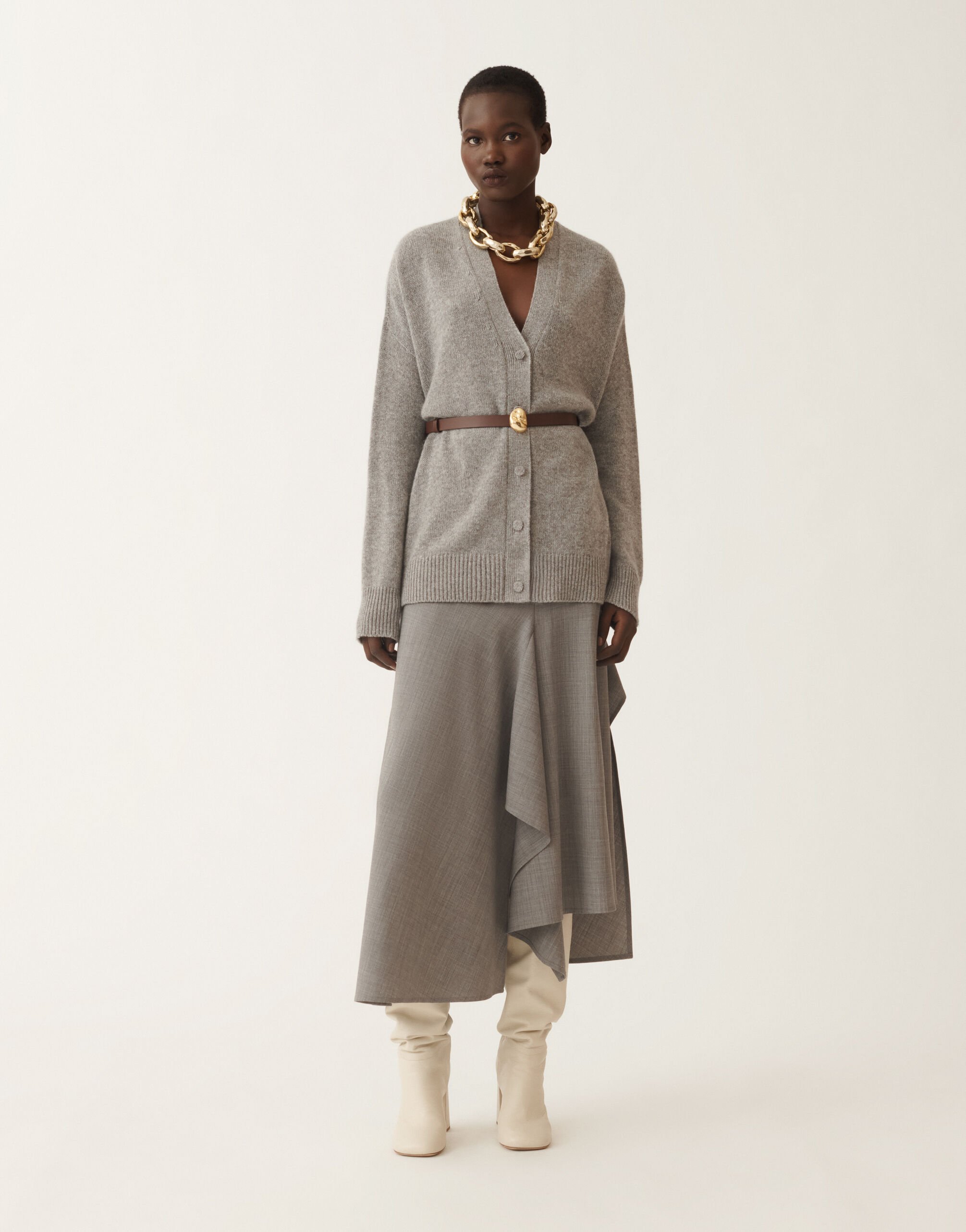 Cashmere sweater, rock grey for Women | Fabiana Filippi®