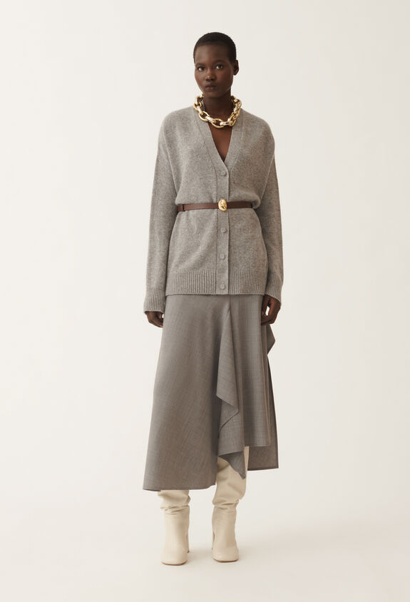 Fabiana Filippi Cashmere and silk sweater, rock grey GREY MAD215F014N9000000