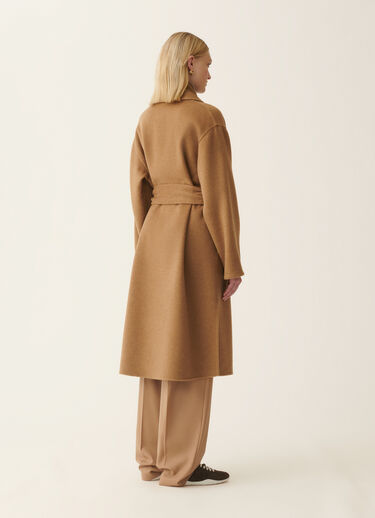 Fabiana Filippi Cashmere double robe coat, rattan Rattan CTD226F662M3930000