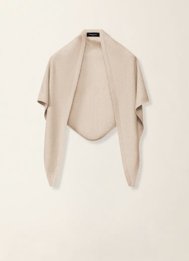 Fabiana Filippi Écharpe triangle en laine et soie avec paillettes, cachà Cachà SAD216A881D2960000