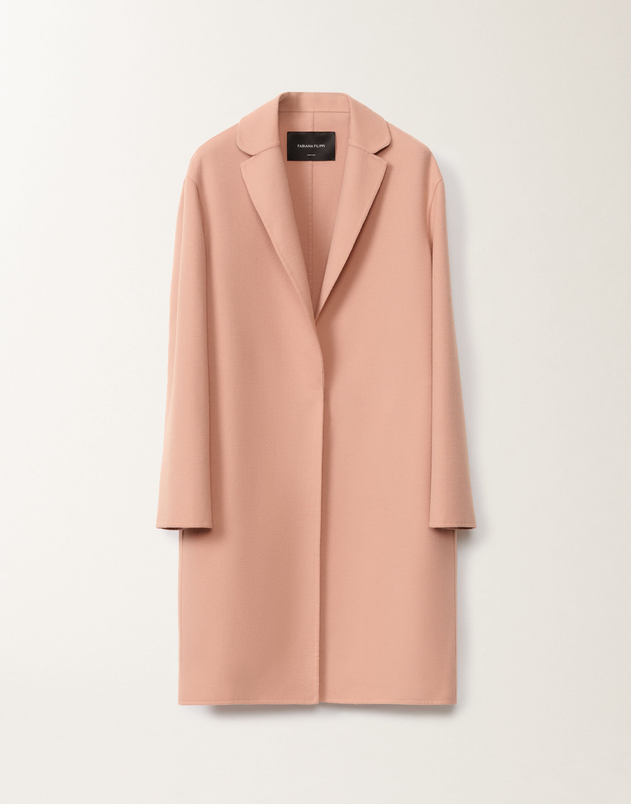 Fabiana Filippi Abrigo de lana doble, colorete ROSA CTD265F463L3020000
