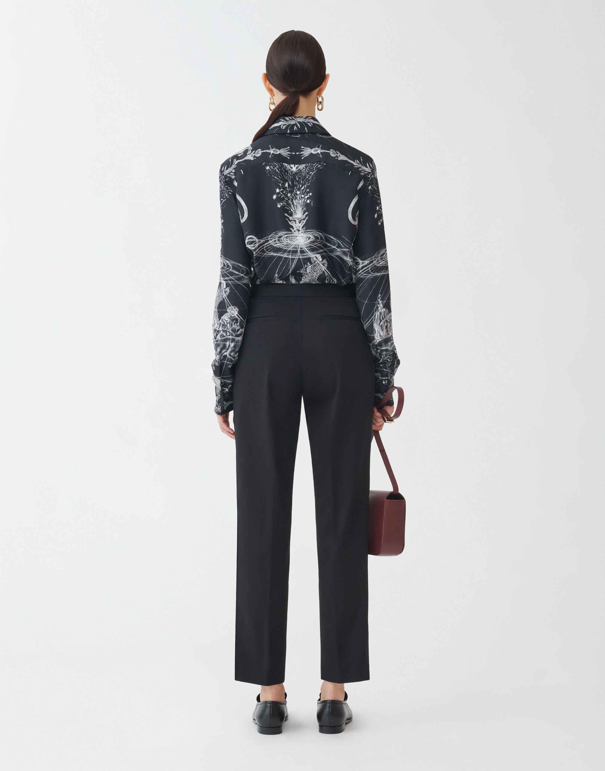 Fabiana Filippi Pantalon en gabardine, noir NOIR PAD274F260H463M466