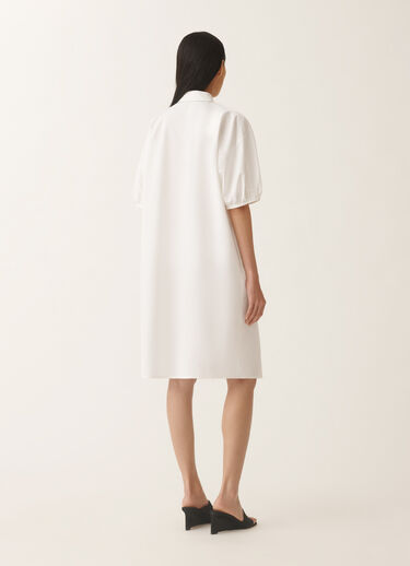 Fabiana Filippi Poplin midi dress, optical white WHITE ABD275F750L3060000