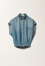 Fabiana Filippi Camicia in chambray, light blue LIGHT BLUE CAD275F598L3840000
