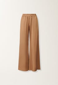 Fabiana Filippi Pantalón Amelia en enver satén, vimini Mimbre PAD266F291D9080000