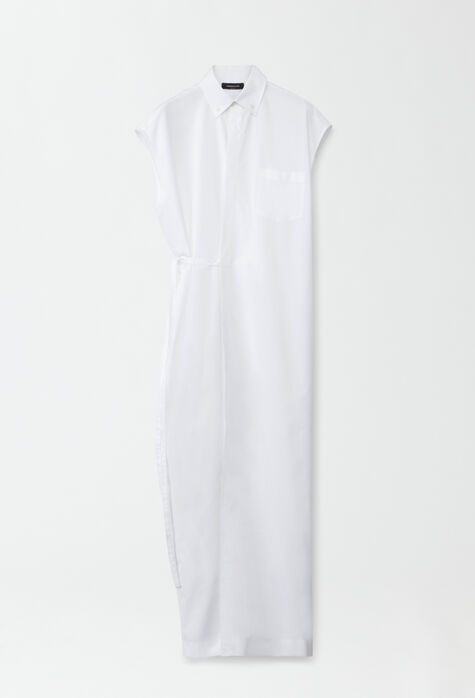 Fabiana Filippi Linen canvas dress, optical white PAD274F258H4650000