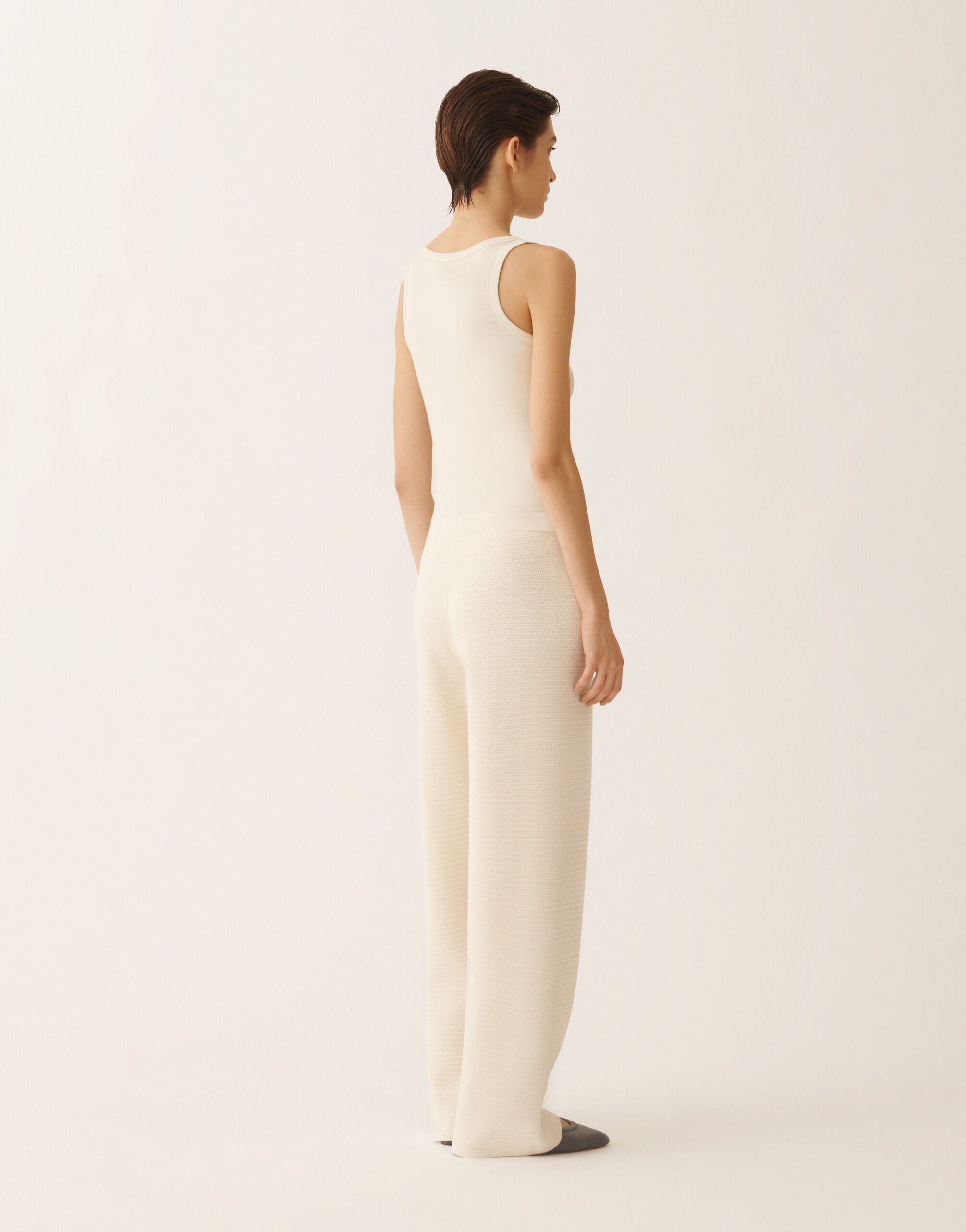 Fabiana Filippi Jogginghose aus Wolle und Baumwolle, in der Farbe Butter Butter PAD266F336D5100000