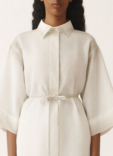 Fabiana Filippi Tunique en toile de lin, blanc BLANC CAD275F650L3780000