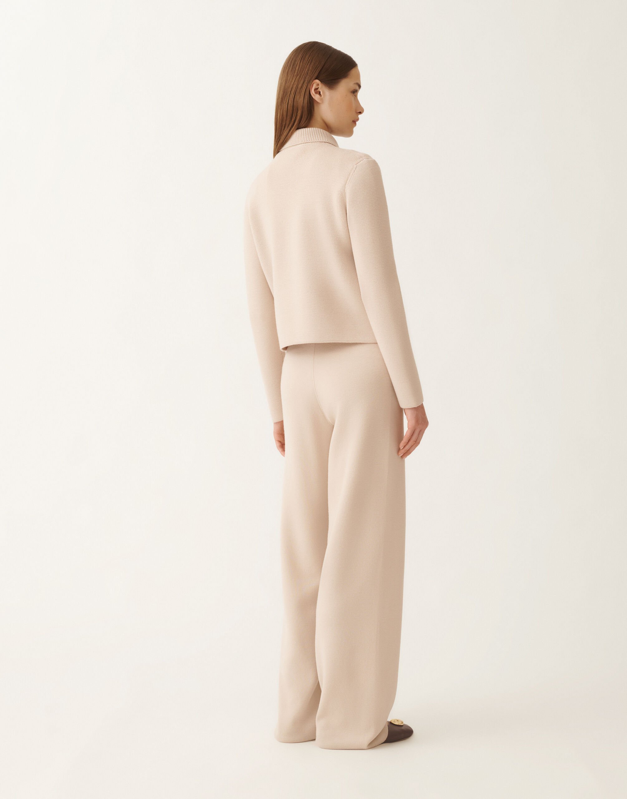 Fabiana Filippi Merino wool jacket, cream PINK GCD215F194D4620000