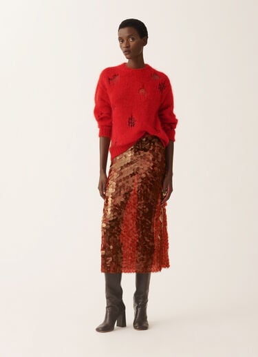Fabiana Filippi Mohair sweater, lacquer Red MAD225F512L6330000