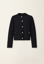 Fabiana Filippi Merino wool cardigan, midnight blue Midnight blue GCD216F166D4620000