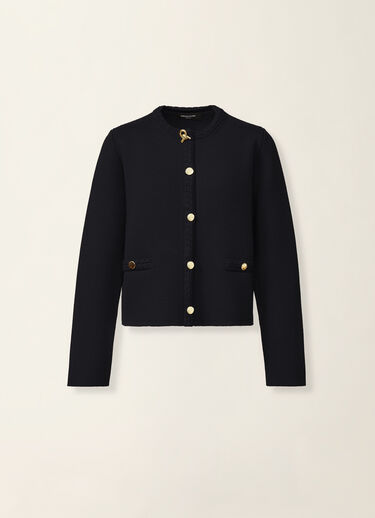 Merino wool cardigan, midnight blue Fabiana Filippi Merino wool cardigan, midnight blue Midnight blue GCD216F166D4620000