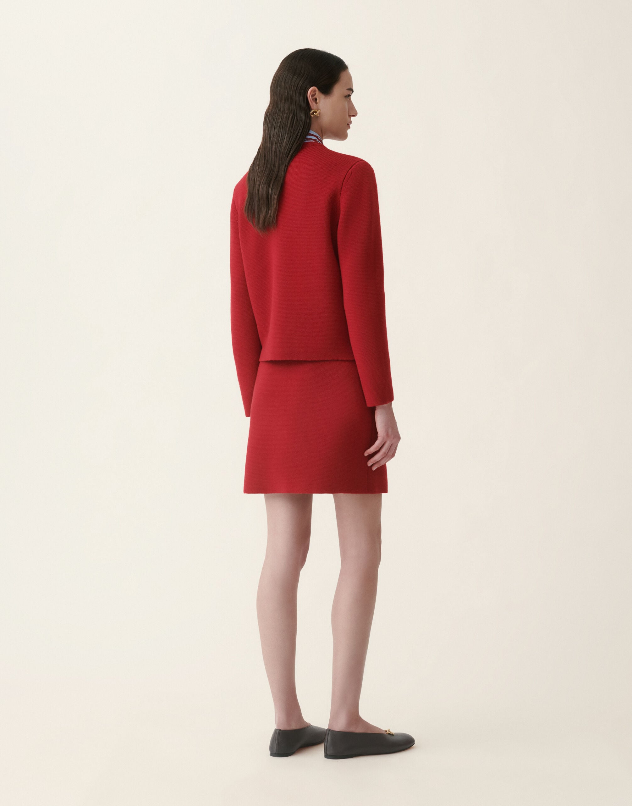 Fabiana Filippi Cardigan aus Merinowolle, rot Rot GCD216F166D4620000