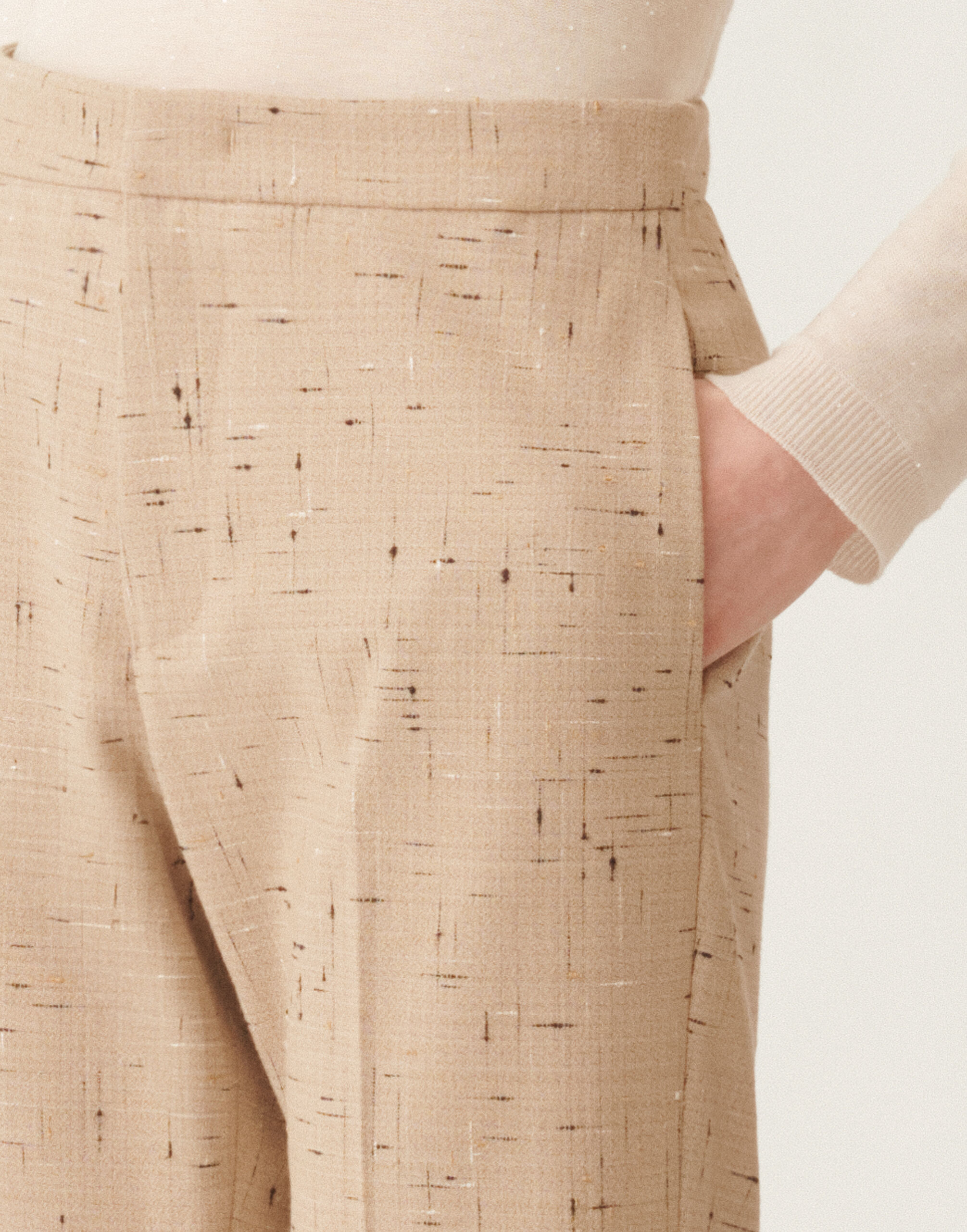 Fabiana Filippi Montefalco buttoned tailoring trousers, maple BEIGE PAD215F326D8920000