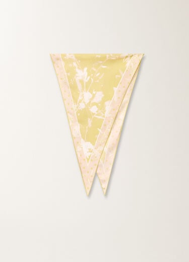 Fabiana Filippi Tilia-print silk losange scarf YELLOW SAD265A967L2090000