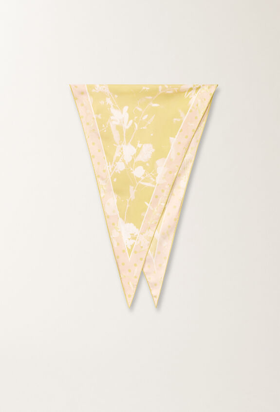 Fabiana Filippi TILIA PRINT SILK FOULARD YELLOW SAD265A967L2090000