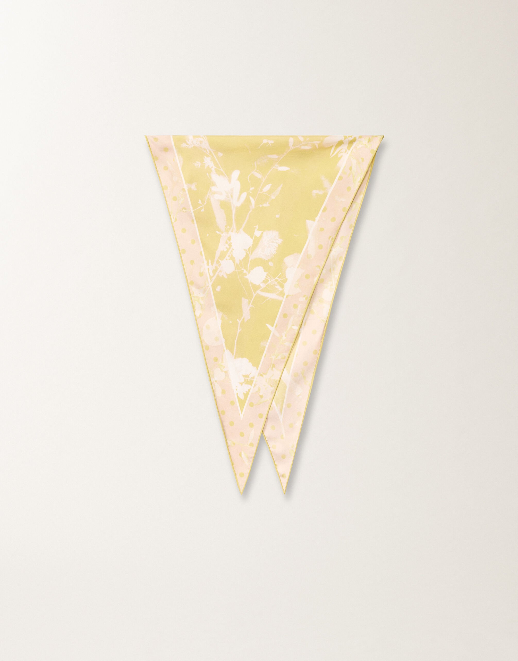 Fabiana Filippi Tilia-print silk losange scarf YELLOW SAD265A967L2090000