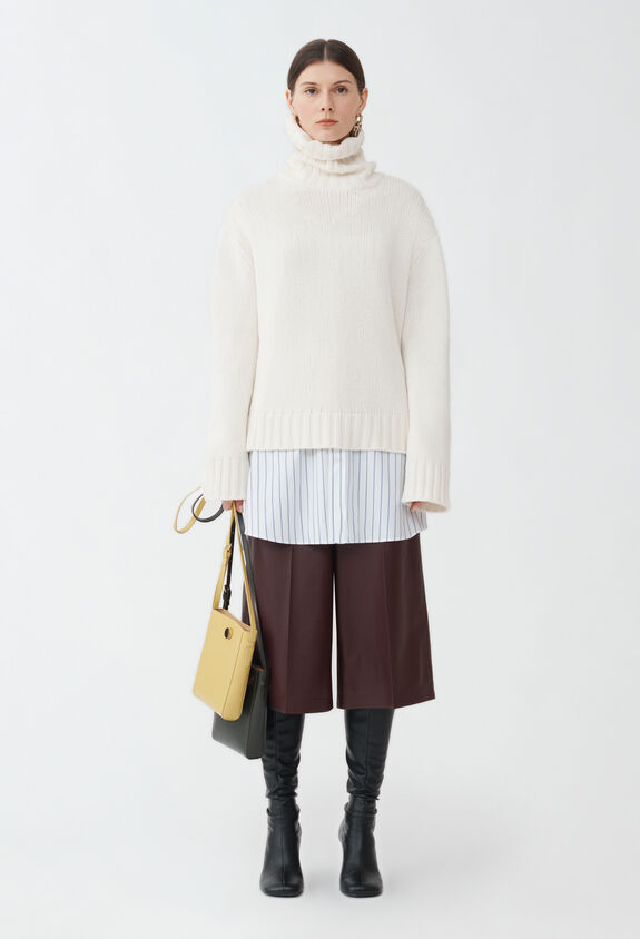 Fabiana Filippi BOXI TURTLE NECK SWEATER WHITE MAD214F111N1280000