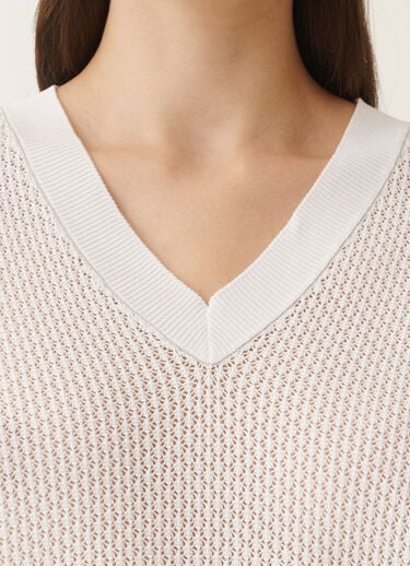 Fabiana Filippi Pullover aus Bio-Baumwolle, optisch weiß WEISS MAD275F546L3340000