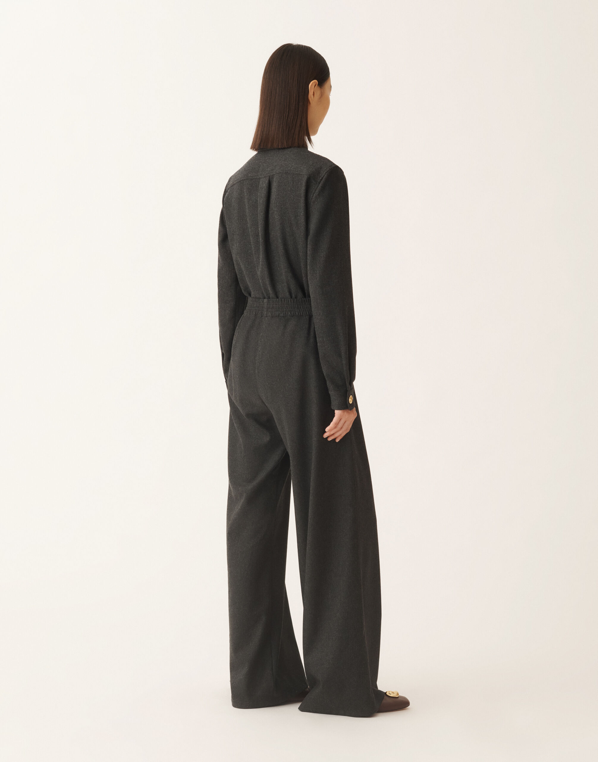 Fabiana Filippi Amelia trousers in flannel, slate Grey PAD225F291D1860000