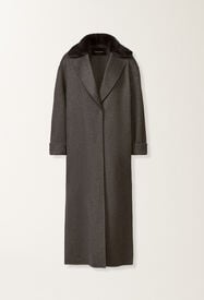 Fabiana Filippi Cappotto in double di cashmere, ardesia Grigio CTD225F673L6350000