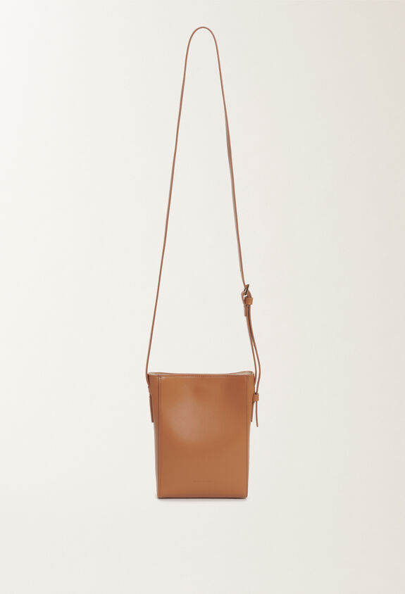 Fabiana Filippi Mini sac Eclissi en cuir de veau, cuir MARRON AAD265A828L2140000