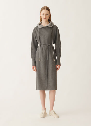 Fabiana Filippi Dress in flannel, rock Grey ABD225F599L6750000