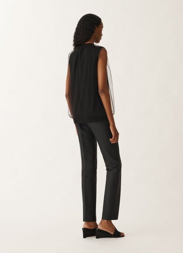 Fabiana Filippi Cashmere and silk vest top, black BLACK MAD265F024L2940000