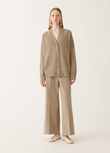 Fabiana Filippi Cardigan aus Kaschmir, Oliv Braun MAD215F014N9000000