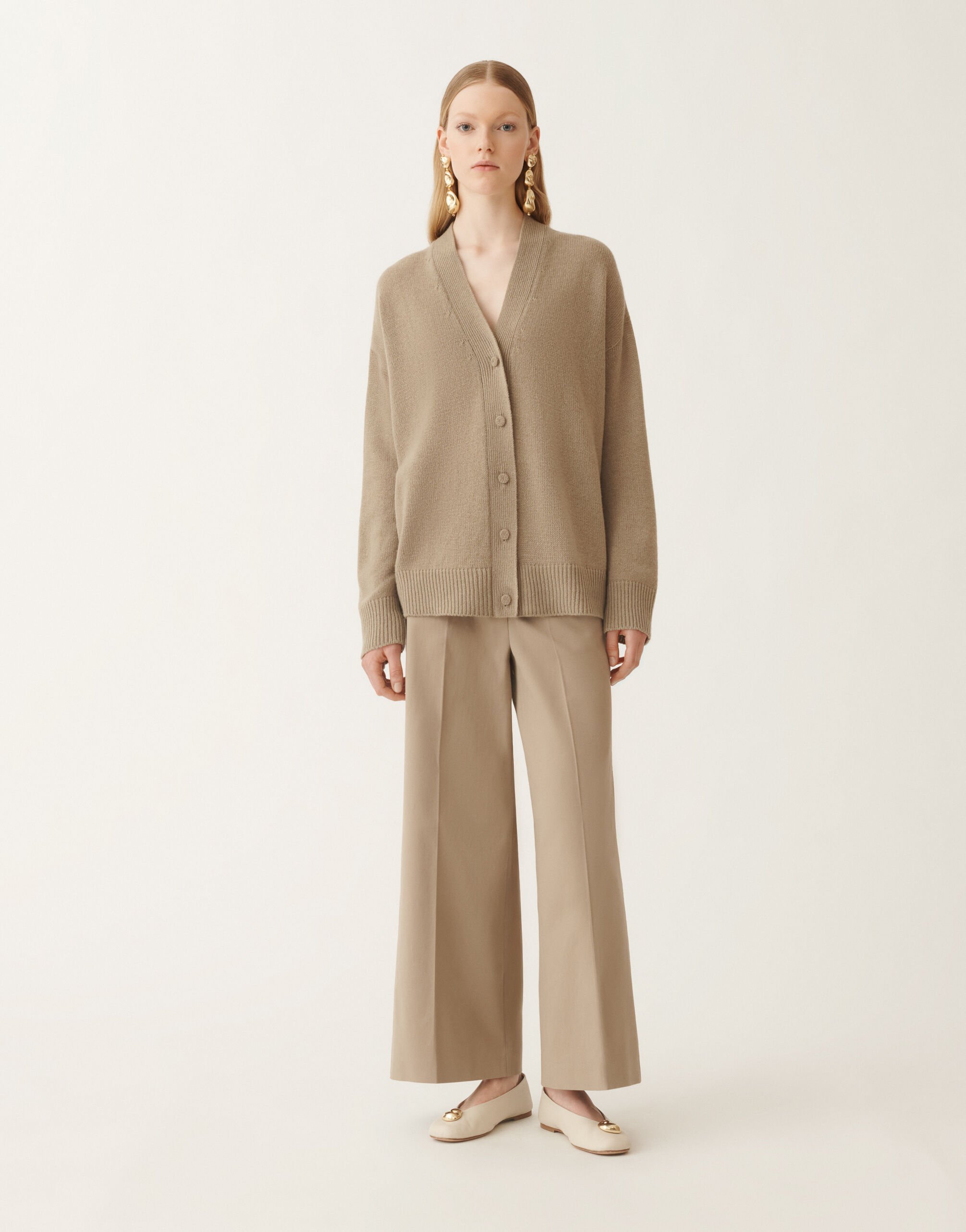 Fabiana Filippi Cardigan aus Kaschmir, Oliv Braun MAD215F014N9000000