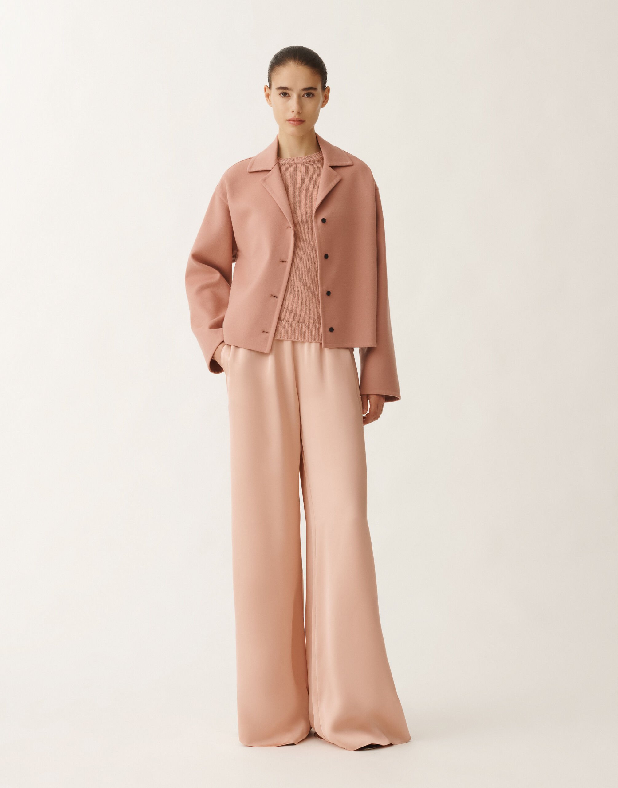 Fabiana Filippi Pullover aus aufgerautem Kaschmir, blush ROSA MAD265F031N9000000