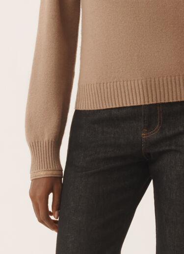 Fabiana Filippi Pullover in Platin, Rinde Braun MAD225F465L5170000