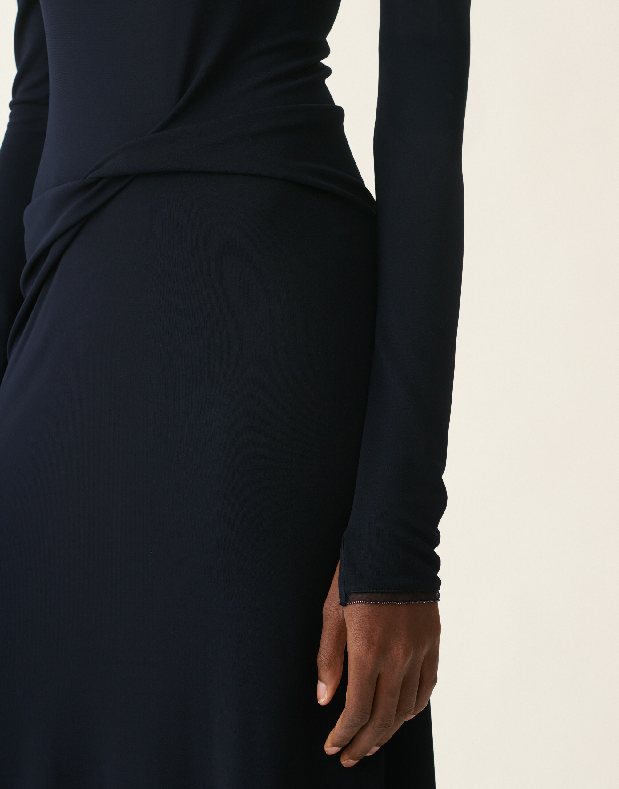 Fabiana Filippi Robe longue en jersey, bleu nuit Bleu nuit ABD216F137M2860000