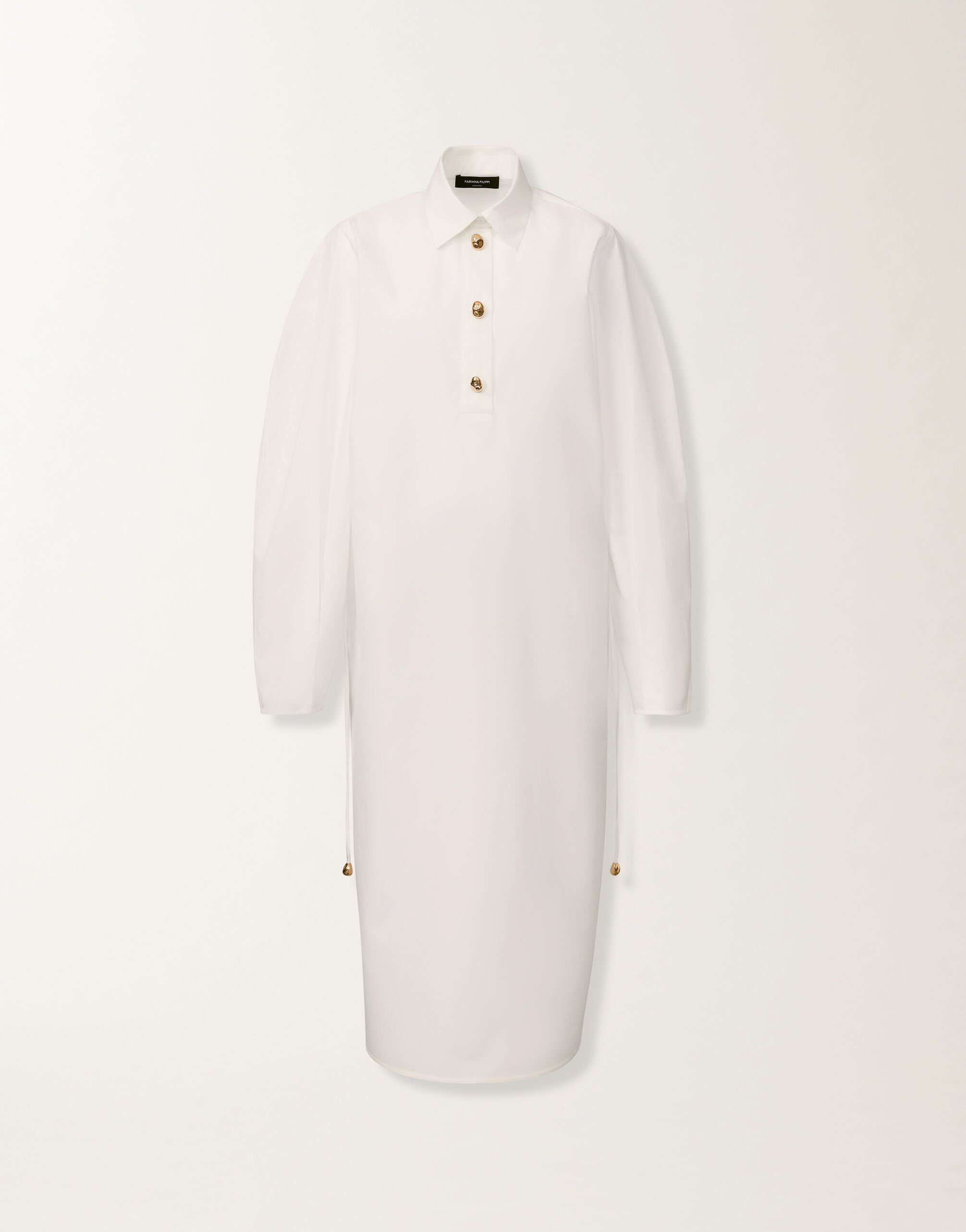 Fabiana Filippi Poplin-Kleid, optisches Weiß Weiß ABD215F174D6500000