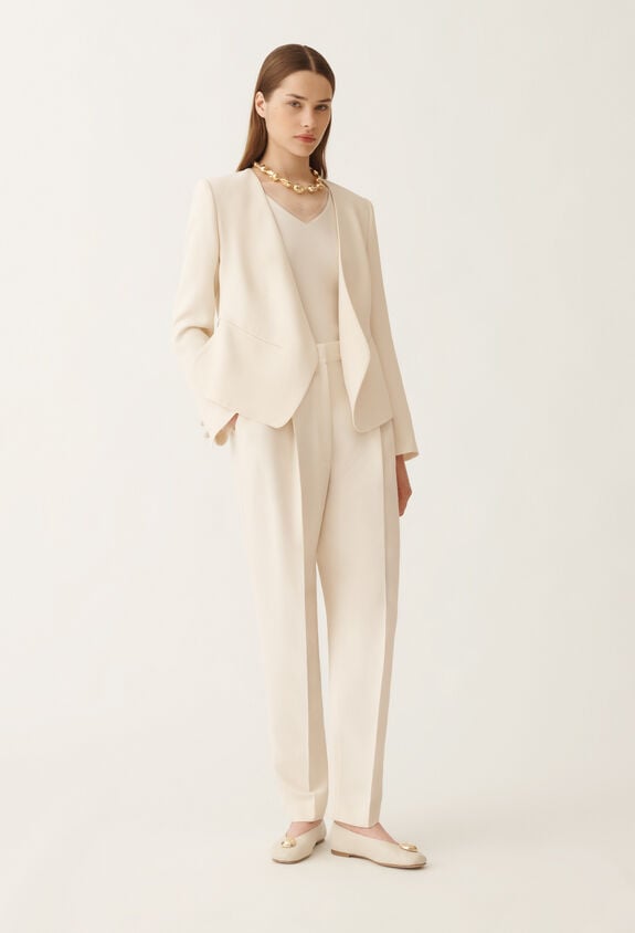 Fabiana Filippi Cady jacket, butter WHITE GCD215F208D8700000