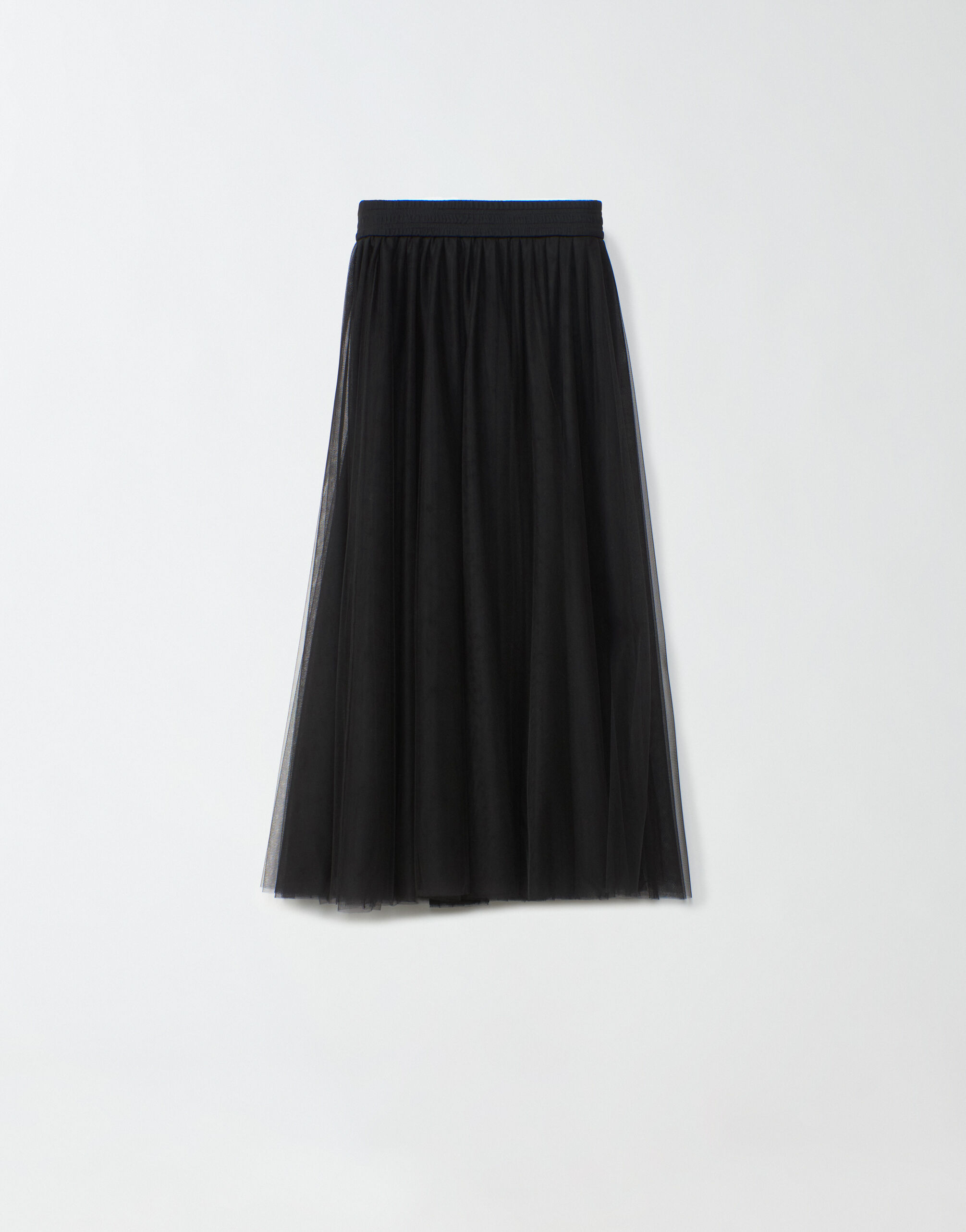 Fabiana Filippi Gonna midi in tulle, nero GND274F672H4890000