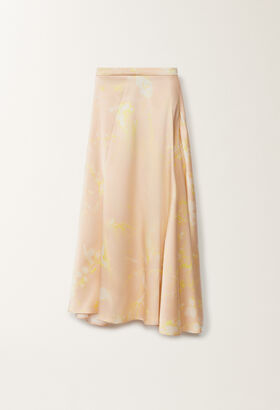 Fabiana Filippi TILIA PRINT A LINE SKIRT BLUE GND275F848L3540000
