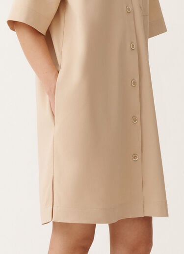 Fabiana Filippi Cotton gabardine mini dress, sand BROWN ABD265F229L1920000
