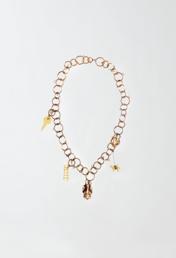 Fabiana Filippi Eco brass pendant chain necklace YELLOW BXD214A753I1210000