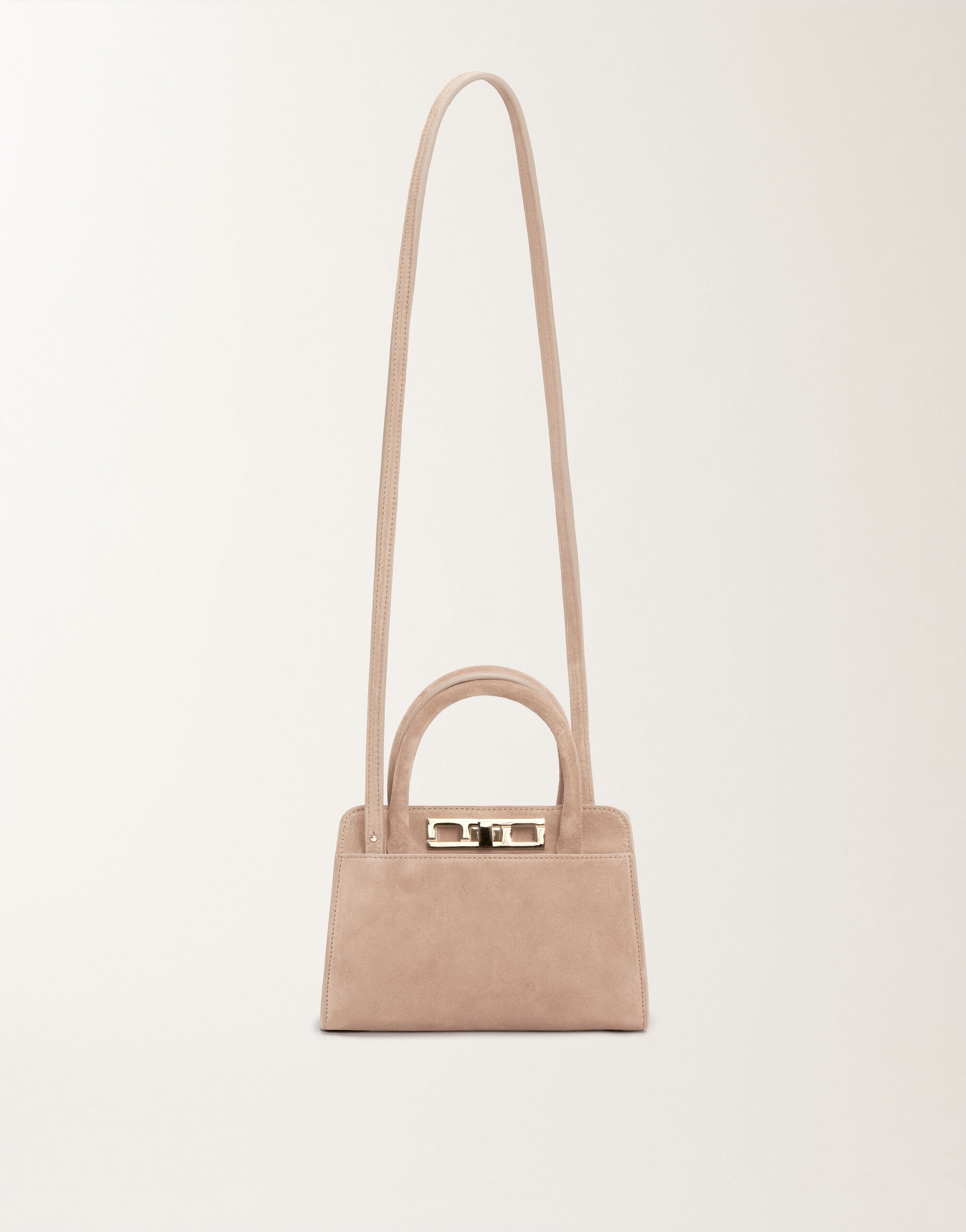 Fabiana Filippi Small suede handbag, smoke pink PINK BGD215A853L8070000