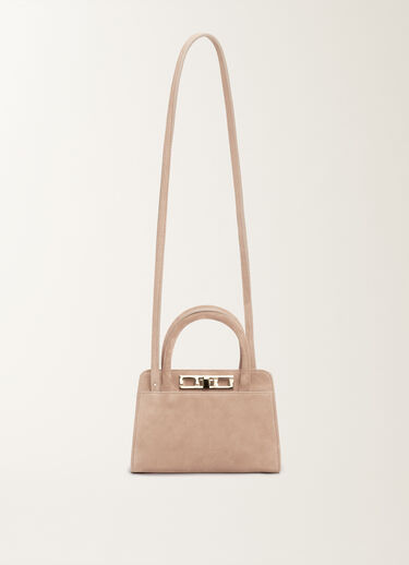 Fabiana Filippi Small suede handbag, smoke pink PINK BGD215A853L8070000