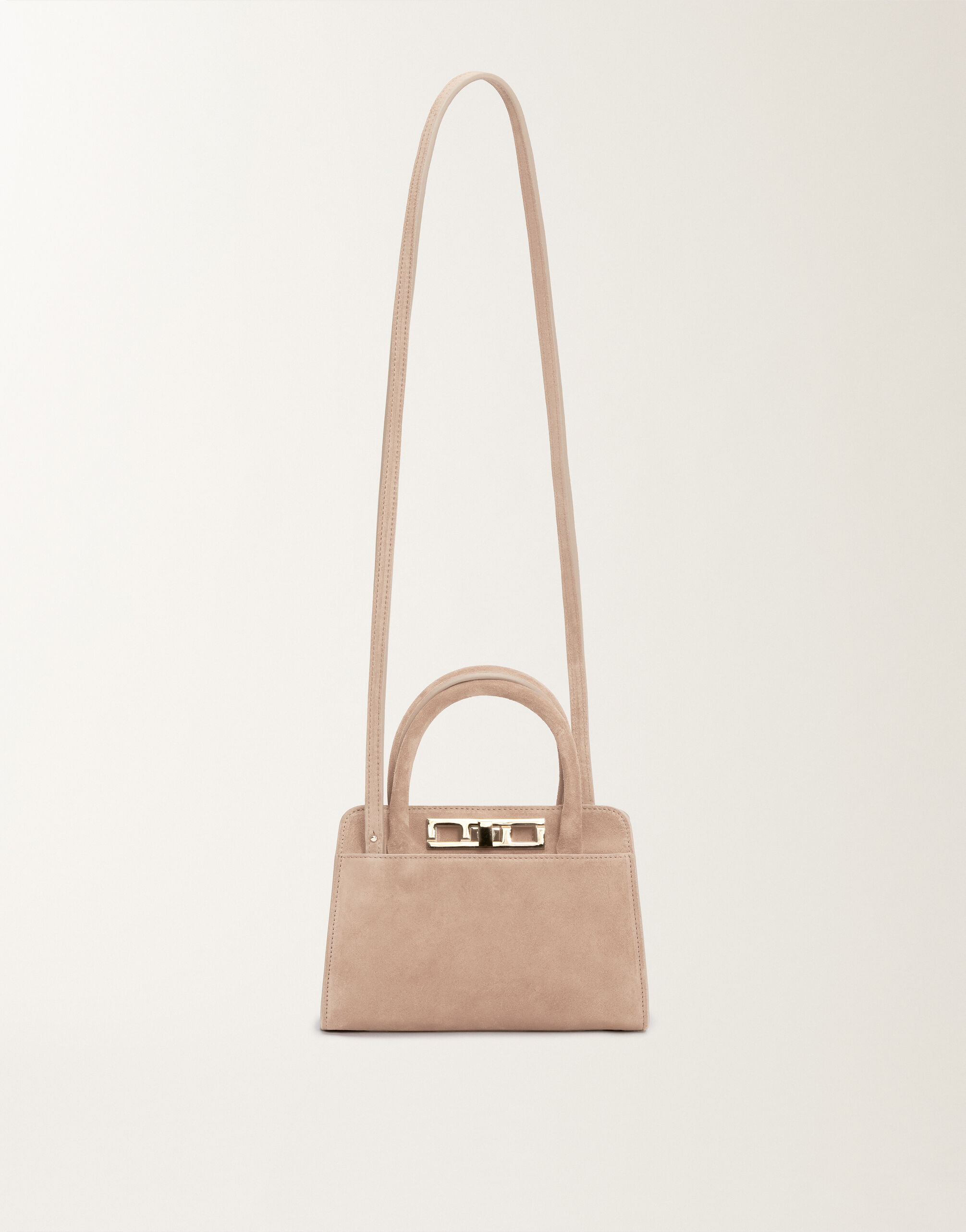 Fabiana Filippi Small suede handbag, smoke pink PINK BGD215A853L8070000