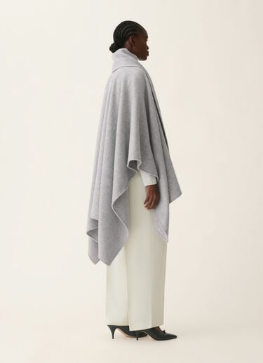 Fabiana Filippi Cape aus Donegal-Garn mit Lurex, granit Granit SAD216A907M5370000