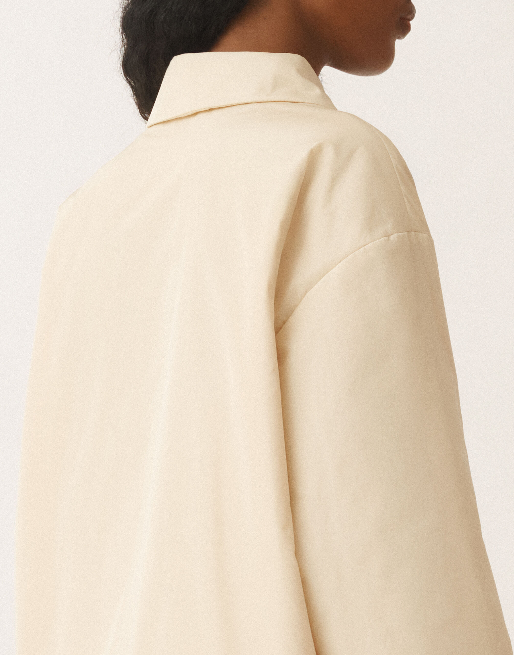 Fabiana Filippi Trainerjacke aus Funktionstaft, vanillefarben WEISS CTD265F247L1930000
